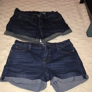 Bundle! Two denim shorts